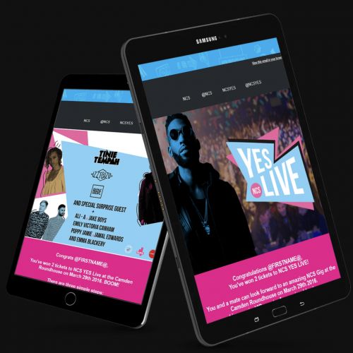 NCS mobile app design